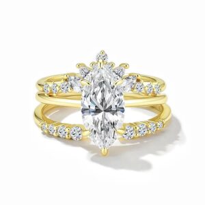 Marchioness Moissanite Ring｜925 Sterling Silver