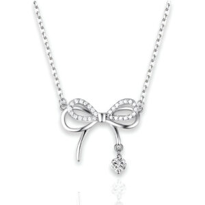 Flair Bow Necklace | 925 Sterling Silver