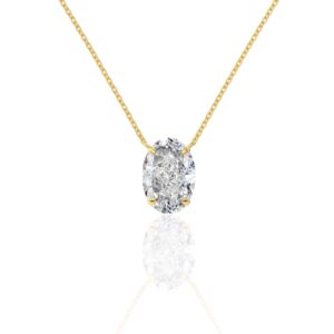 Oval  Necklace | 925 Sterling Silver