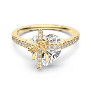 Lila Heart Promise Ring | 925 Sterling Silver