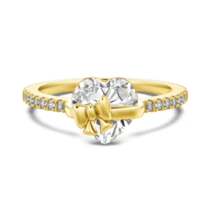 Bow Heart Promise Ring  | 925 Sterling Silver