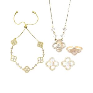 Gold Diamond Bloom Set