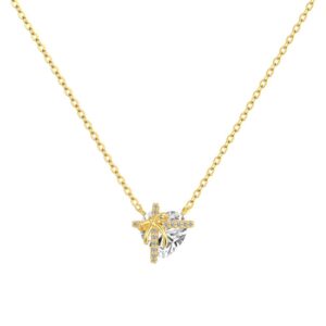 Lila Heart Promise Necklace | 925 Sterling Silver