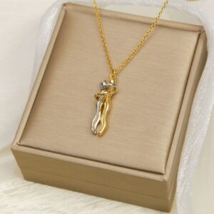Couple Hug Necklace