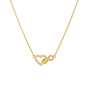 Infinity Heart Necklace | 925 Sterling Silver