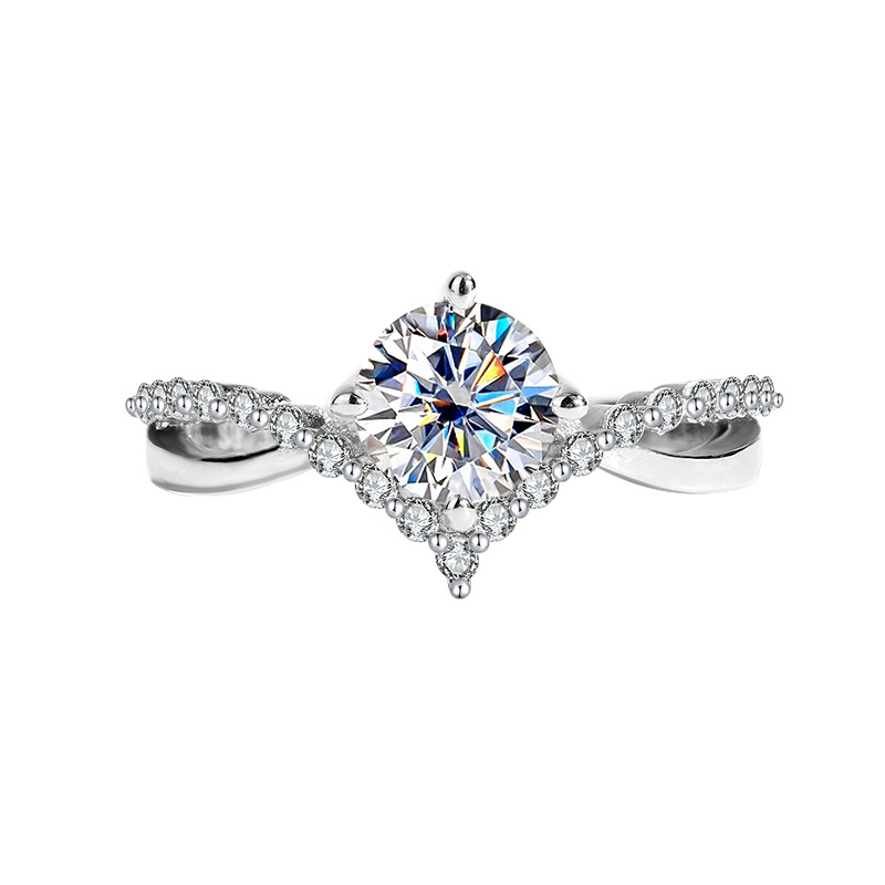Thalassa Coronation of Love Moissanite Ring | 925 Sterling Silver