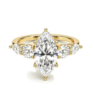 Marquise Moissanite Ring｜925 Sterling Silver