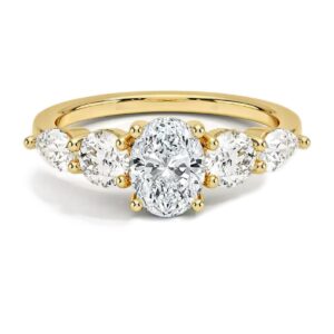 Lyra Oval Moissanite Ring｜925 Sterling Silver